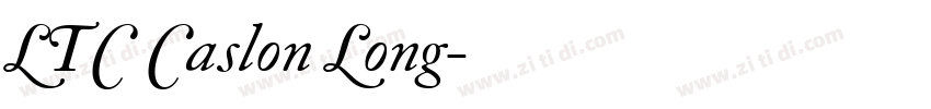 LTC Caslon Long字体转换
